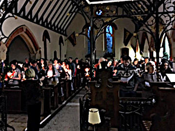 Photograph of St Peter's Christingle Service