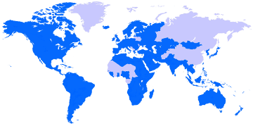 Drawing Showing the Worldwide Anglican Communion
