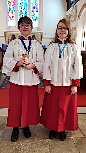 Photograph of the St Helens with Seaview Church Choir Award Winners, January 2020