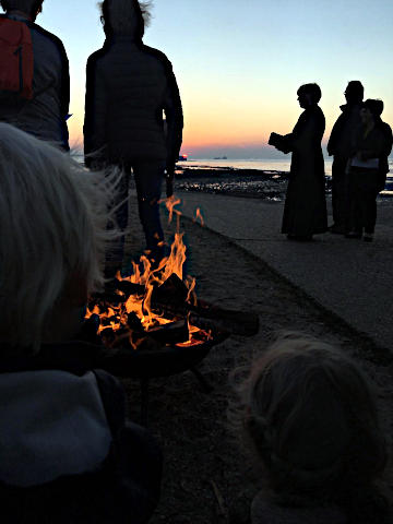 Photograph of Easter 2019 Dawn Service Fire