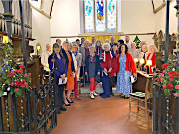 Photograph of the Events Choir at Seaview Coronation Service