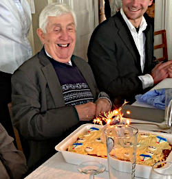 Photograph of John Cheverton at 90th Birthday Lunch