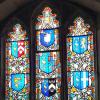 142 St Mary's - Easternmost Heraldic Window Oglander Chapel