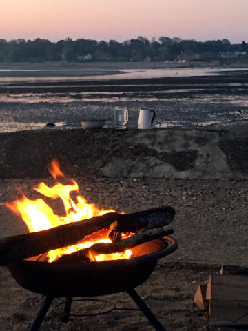 Photograph of Fresh and Salt Water at Easter 2019 Dawn Service  on the Duver