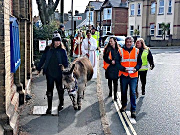 Photograph of Procession of the Palms to St Mary's Church 29 March 2026