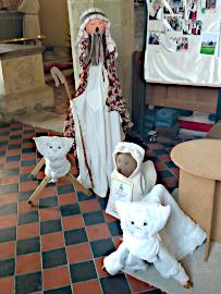 Photograph of St Mary's Entry for 2025 Brading Scarecrow Festival