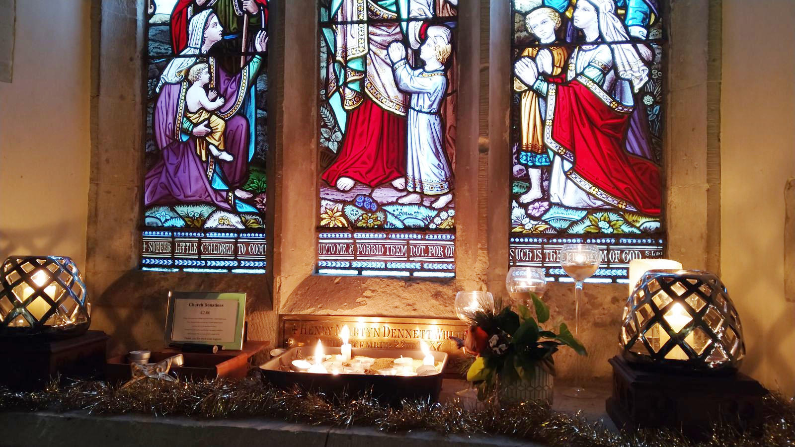 Photograph of St John's Window Decoration Christmas 2024